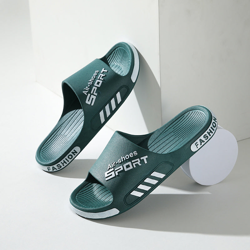 Men'S Casual Summer PVC Slippers - Non-Slip, Wear-Resistant Sole, Comfortable Slip-On Sandals for Outdoor & Indoor Use, Outdoor Footwear | Casual Slipon Shoes | PVC Upper Sandalssuitable for Men & Women Good Vibrations
