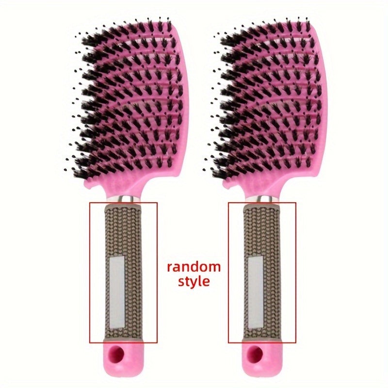 1pc Magic Scalp Massage Hair Brush for Women - Professional Detangling Tool for Wet Curly Hair - Hairdressing Tool, Detangling Brush, Ergonomic Handle, Durable Bristles, Salon Professionals, Styling Accessory, Sleek Design, S Good Vibrations