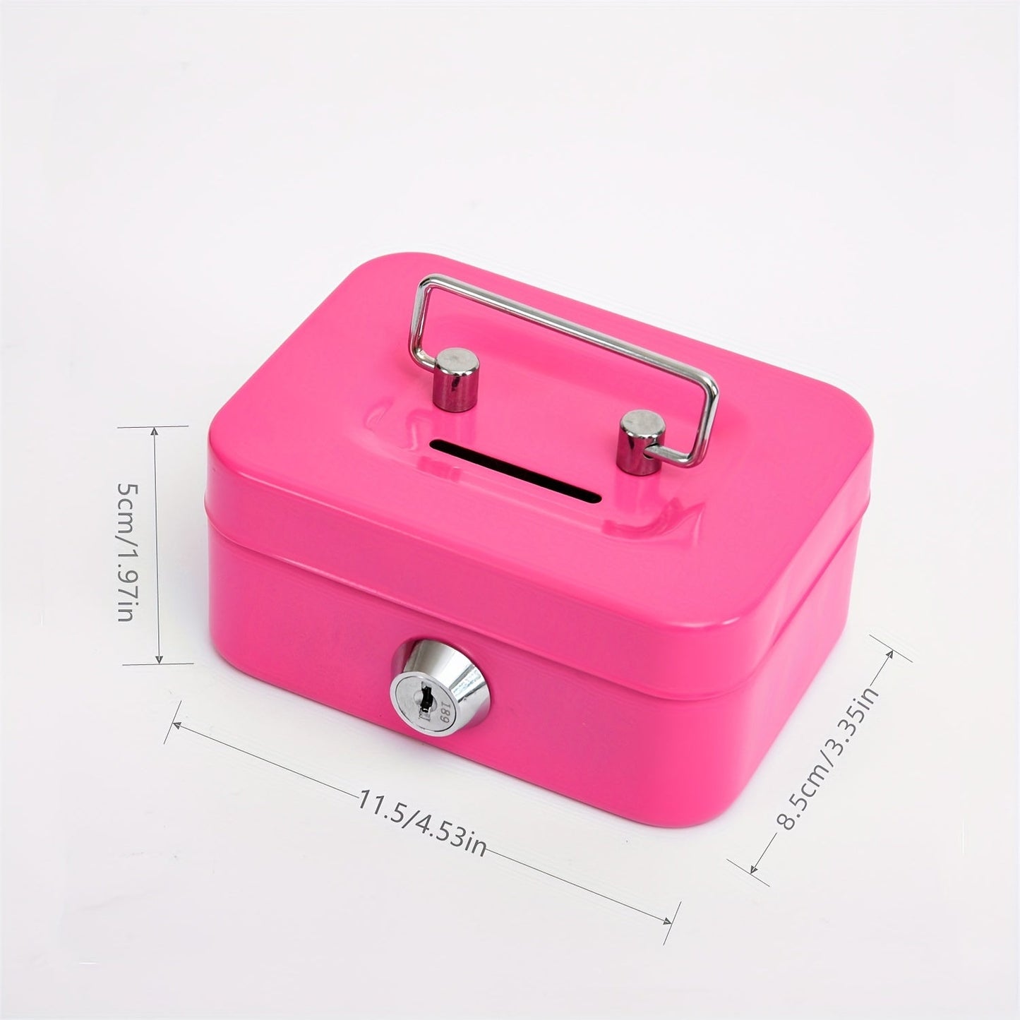 1pc Metal Keylock Storage Box, Money Box, Adult Deposit Box, Coin Deposit Box, Adult Deposit Box, Deposit Box, Cash Register 4.5 * 3.8* 2.3"/11.5 * 9.9 * 5.8cm Good Vibrations Adult Super Store
