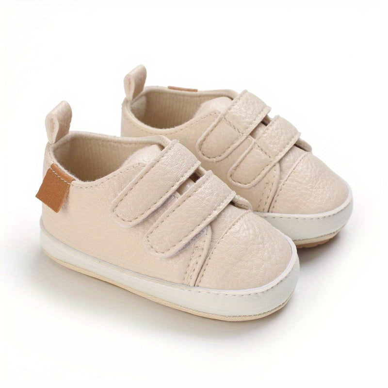 Toddler Baby Sneakers Soft Sole Non-slip Hook And Loop Fastener Shoes First Walkers Crib Shoes Girls And Boys Good Vibrations