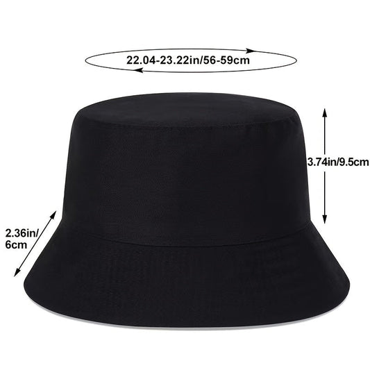 1 Men's "What" Graffiti-Style Bucket Hat - Streetwear Polyester, Hand-Washable, Black with Colorful Typography & Graphics, Perfect for Trendy Outfits Good Vibrations