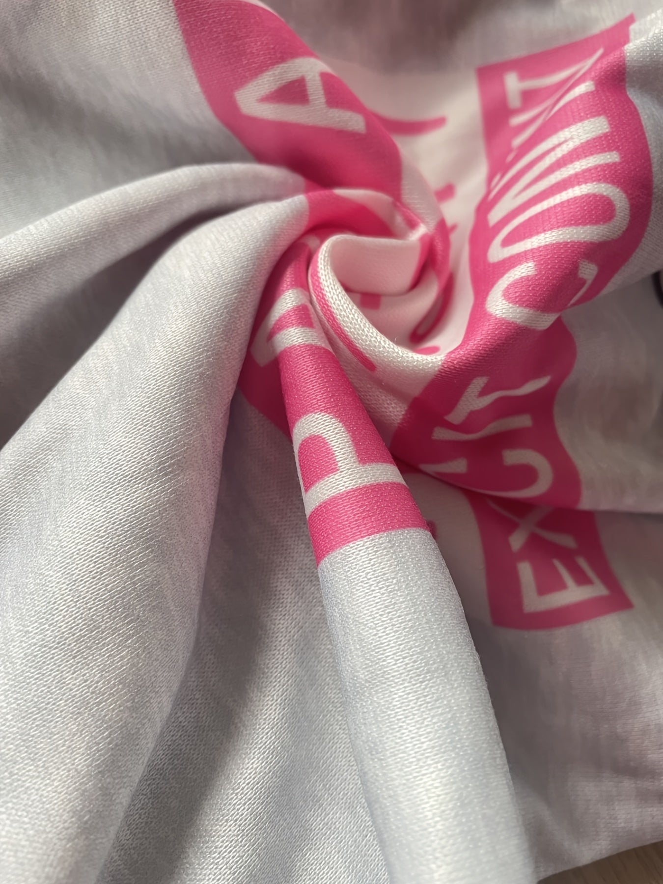 Women's Print Fashion Elastic Waist Sports Casual Sweater Oversize Pants Bottom TB5553 Plus Good Vibrations