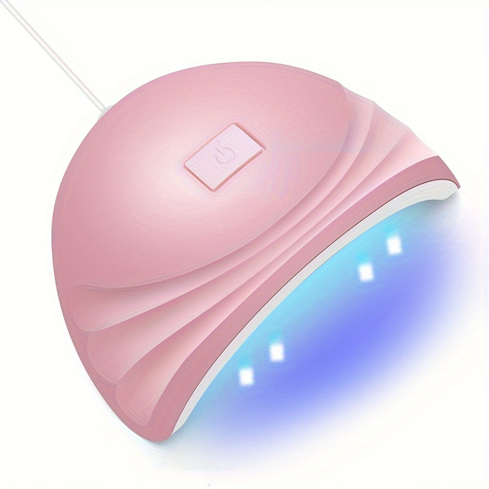 1pc Portable LED Nail Lamp Dryer - Fast Drying, Professional Gel Polish Curing, Compact Design for Home Salon Manicure, Nails Art Tools, Easy to Use, Long-Lasting LED Light, Safe for Fingers Good Vibrations