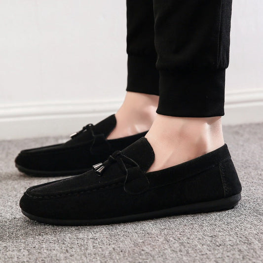 Men's loafers men's casual shoes, Korean style trendy cloth shoes, loafers, 2020 New Good Vibrations