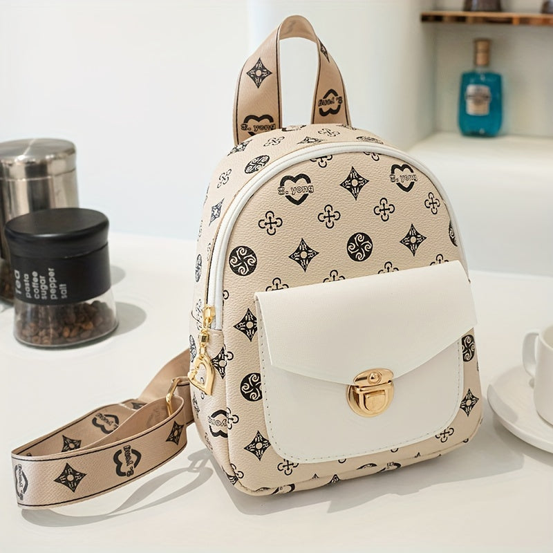 Fashionable Trendy Backpack, Daily Commuting Essential Lightweight Backpack, Mobile Phone Leisure Bag, Camera Leisure Bag Good Vibrations