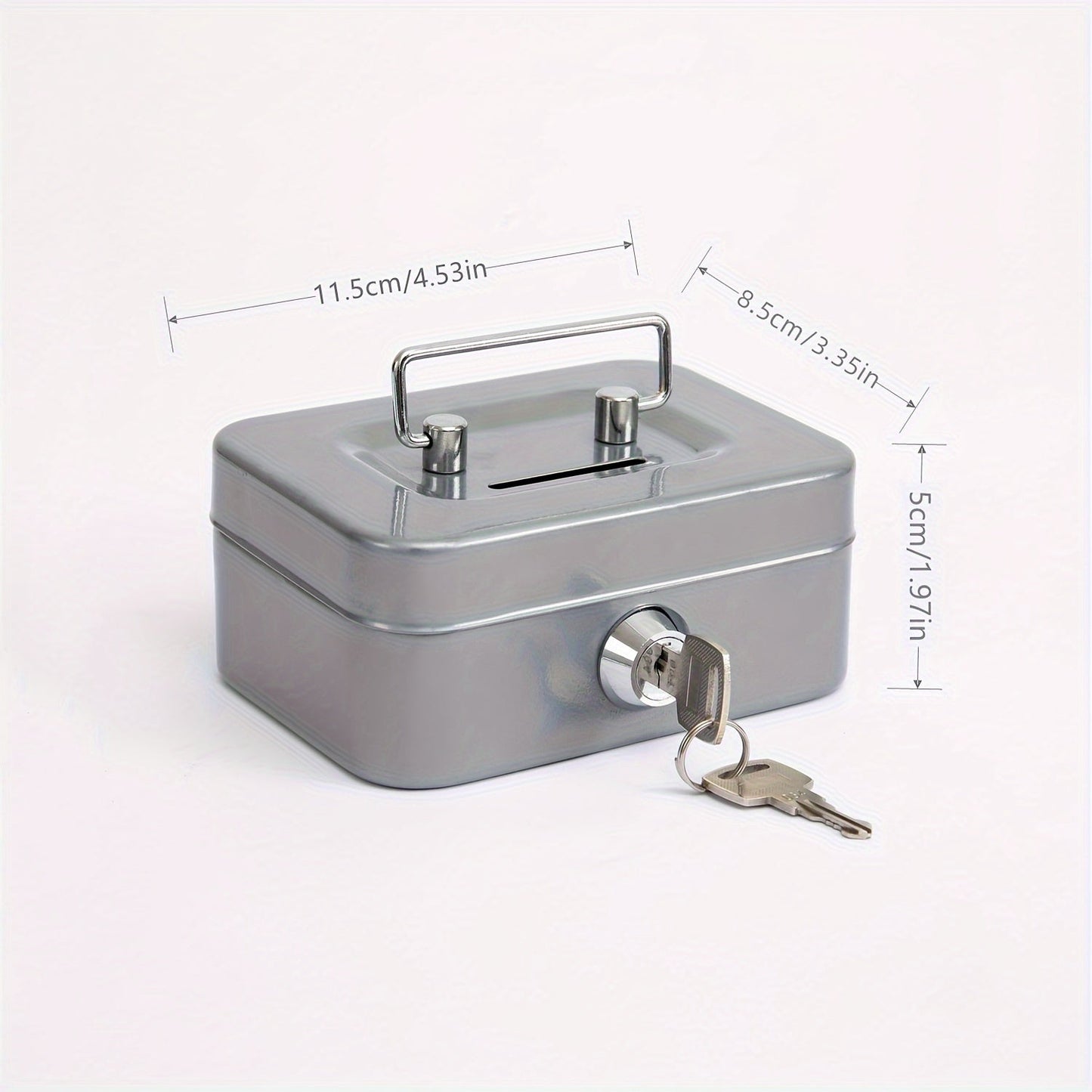 1pc Metal Keylock Storage Box, Money Box, Adult Deposit Box, Coin Deposit Box, Adult Deposit Box, Deposit Box, Cash Register 4.5 * 3.8* 2.3"/11.5 * 9.9 * 5.8cm Good Vibrations Adult Super Store