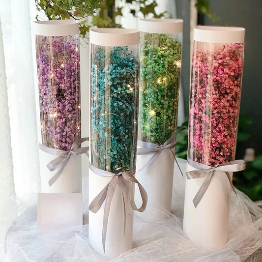 5Pcs Elegant Bouquet Gift Box Set Premium Paper Bouquet Bags for Wedding Valentine's Day Engagement Bridal Shower Birthday Party Good Vibrations