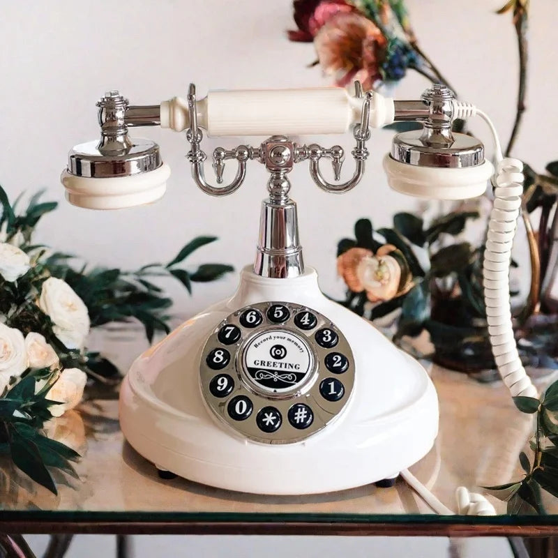 Audio Guestbook Phone Antique Vintage Phone Ceremony Welcome Audio Wedding Guest Book For Wedding Party Birthday Best Price OEM Good Vibrations