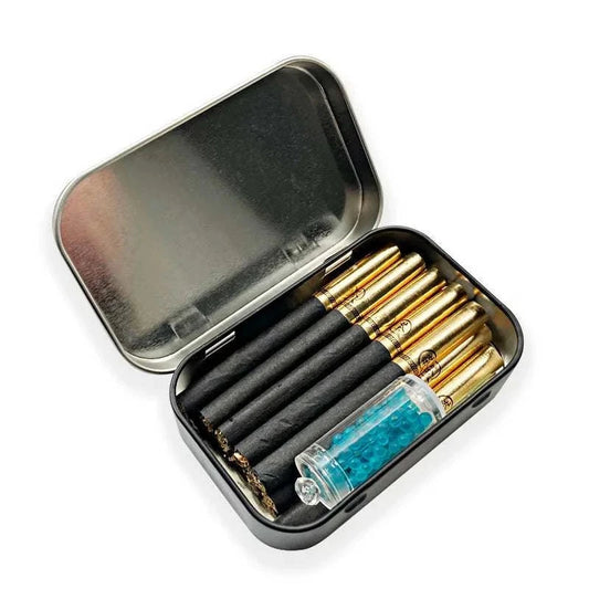 Tinplate Cigarette Case Tobacco Storage Box Humidor Rolling Paper Box Jewelry Candy Coin Key Organizer Flip Gifts Sealed Good Vibrations Adult Super Store