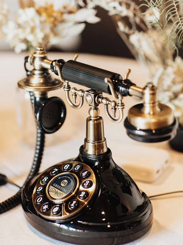 Audio Guestbook Phone Antique Vintage Phone Ceremony Welcome Audio Wedding Guest Book For Wedding Party Birthday Best Price OEM Good Vibrations