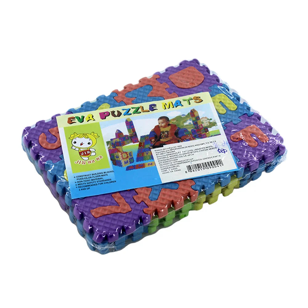 Mini Educational Gym Mats SH-1004 2cm Thickness Foam Puzzle with Alphabet Number Design Sports Educational Toy for Baby Crawler Good Vibrations