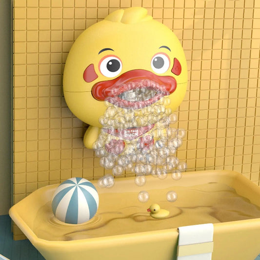 Baby Bubble Bathing Toys Duck Music Kids Bath Toy Automatically Spit Bubbles Bubble Maker Baby Bathroom Toy for Kids Good Vibrations