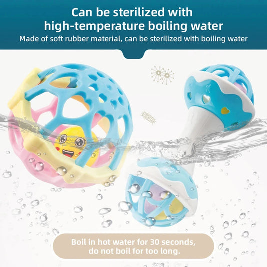 Baby toys,Baby rattle, fine motor and sensory toy, Suitable for infants aged 3, 6, 9, and 12 months Good Vibrations