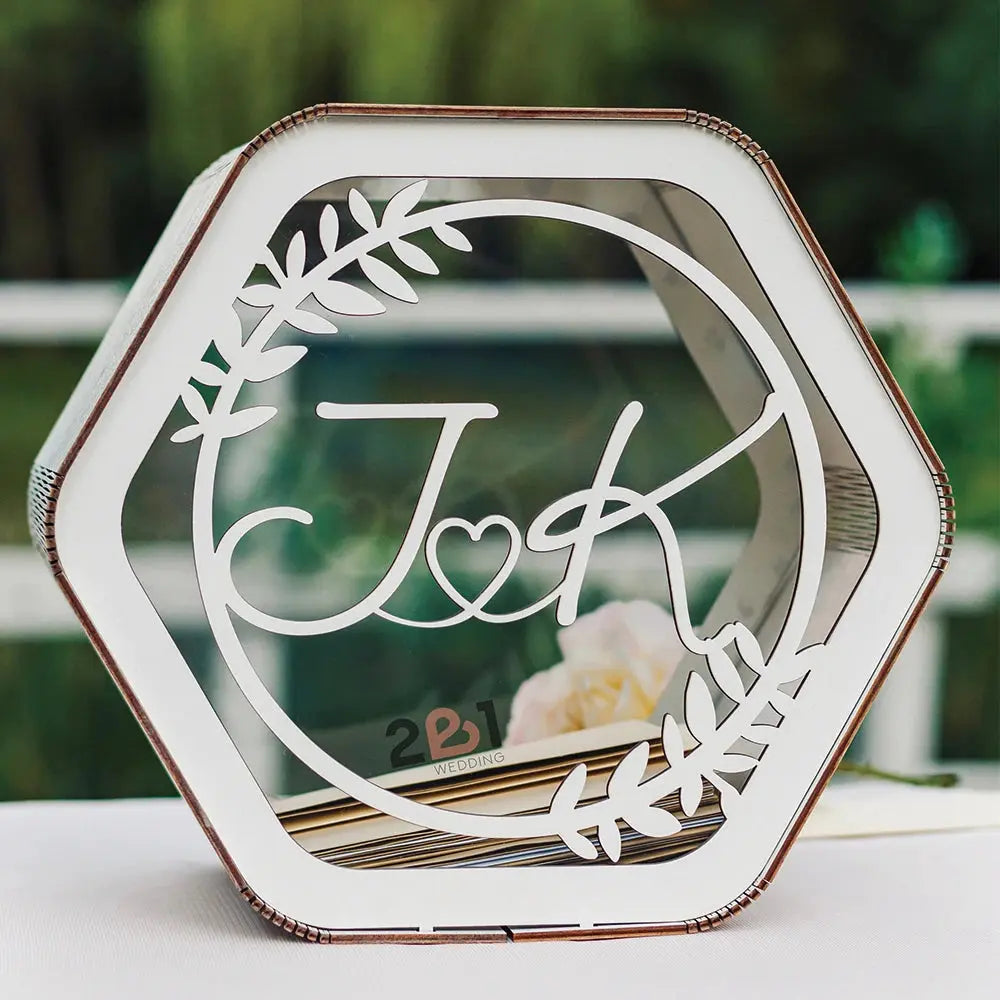 Personalized Wedding Card Box Card Box for Wedding Wedding Gifts Wedding Decorations Wedding Decor Memory Box Keepsake Box Good Vibrations