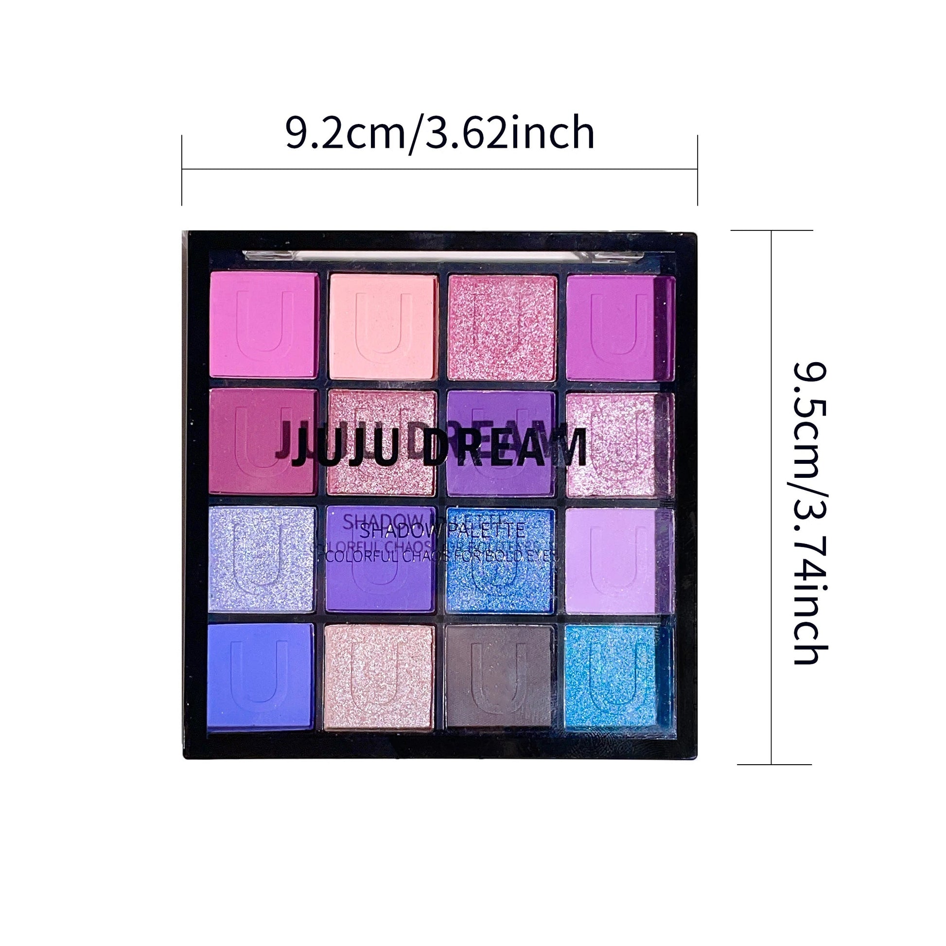 16 Colors Eyeshadow Palette, Koi Mermaid Palette, Wizard of Oz, Pearlescent Matte, Fine Glitter, Macaron Eyeshadow Good Vibrations