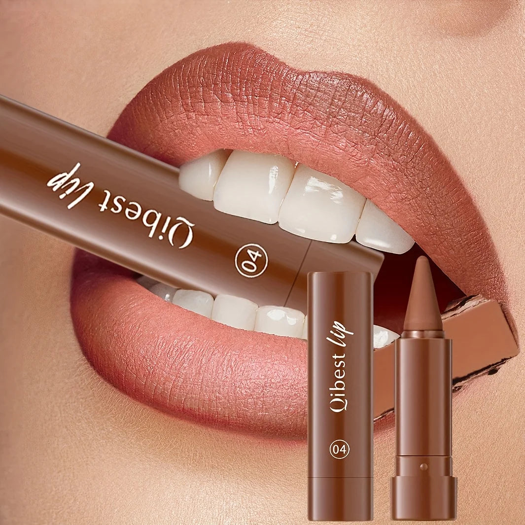 Matte Lip Liner That Applies Easily, with a Matte Finish, Twist-Up Lipstick Pencil, Naturally Waterproof, Suitable for All Skin Good Vibrations