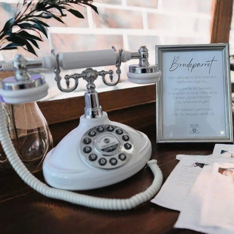 Audio Guestbook Phone Antique Vintage Phone Ceremony Welcome Audio Wedding Guest Book For Wedding Party Birthday Best Price OEM Good Vibrations