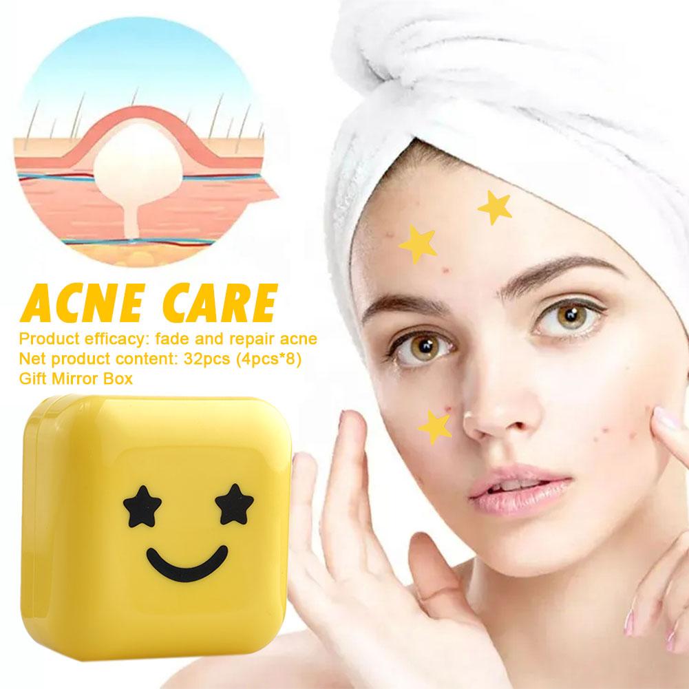 32patch Acne Pimple Patches Hydrocolloid Invisible Healing Absorbing Spot Sticker For Inflamed Acne Improve Whiteheads Skin Care Good Vibrations
