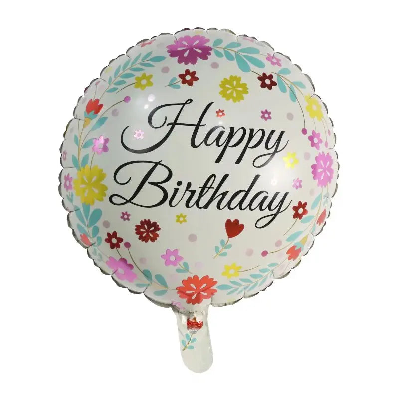 10pcs 18inch Happy Birthday Balloons Baby Shower Balloon Happy Birthday Party Decoration Foil Globos Good Vibrations