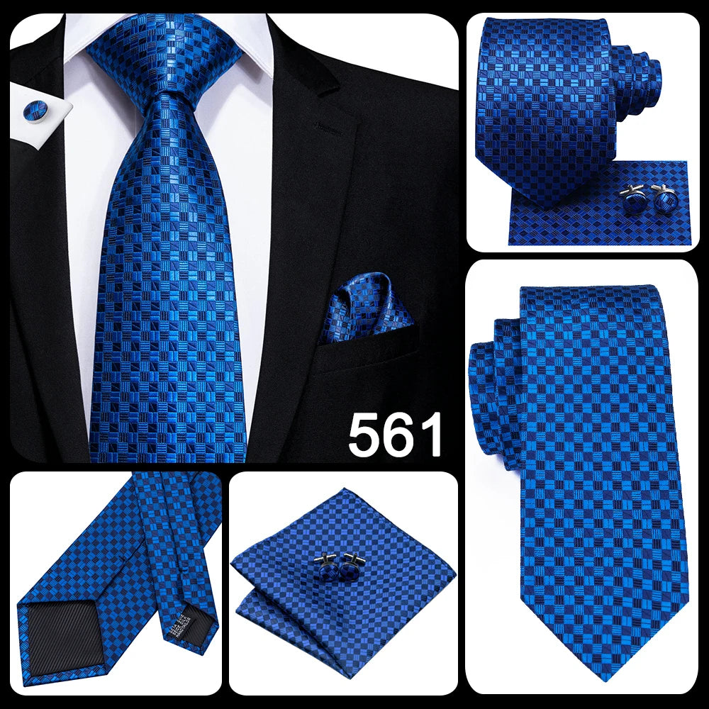 Hi-Tie 8.5cm Business Black Solid Paisley 100% Silk Men's Tie Neck Strip Ties for Men Formal Luxury Wedding Neckties Gravatas Good Vibrations