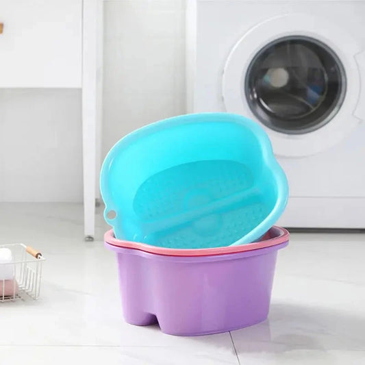 Plastic Large Foot Bath Spa Tub Basin Bucket for Soaking Feet Detox Pedicure Massage Portable 4 Colors Good Vibrations Adult Super Store