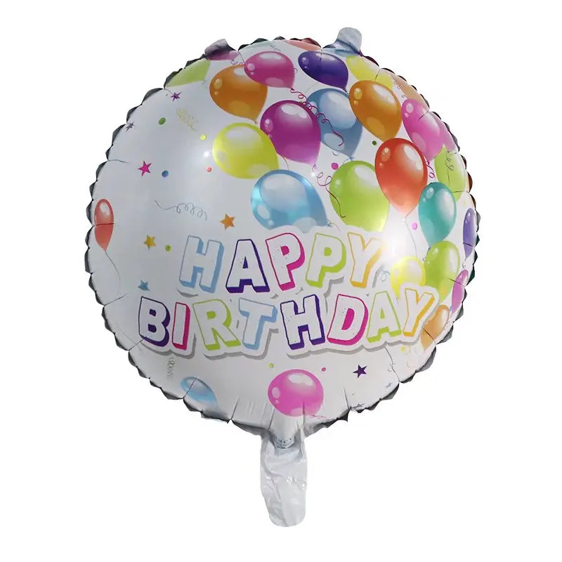 10pcs 18inch Happy Birthday Balloons Baby Shower Balloon Happy Birthday Party Decoration Foil Globos Good Vibrations