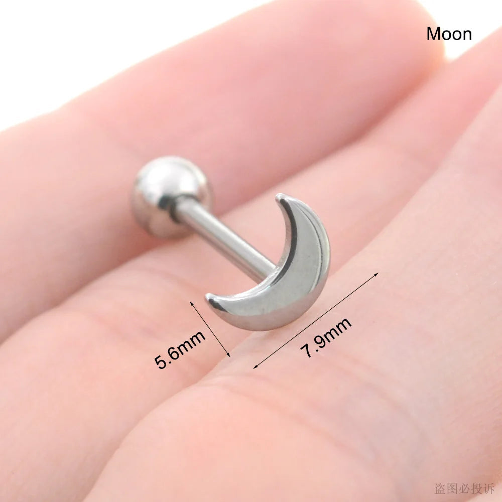 Sexy Genital Spider Moon KISS Rose Tongue Piercing Heart Balls Surgical Stainless Steel Tongue Rings Daisy Tounge Rings Jewelry Good Vibrations Adult Super Store