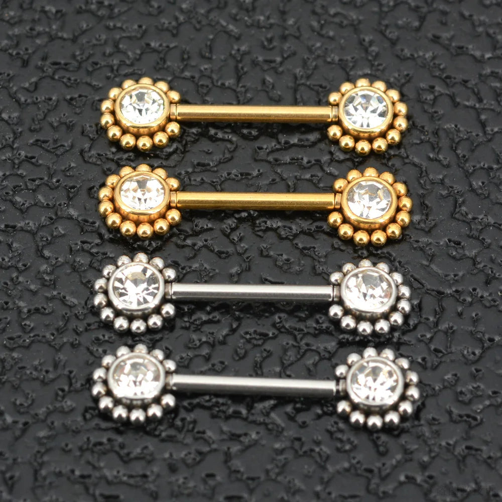 1 Pair 16G 1.2x14mm Plug-in Stainless Steel Barbell Piercing Sexy Women Nipple Piercing Jewelry Unthreaded Nipple Rings No Screw Good Vibrations Adult Super Store