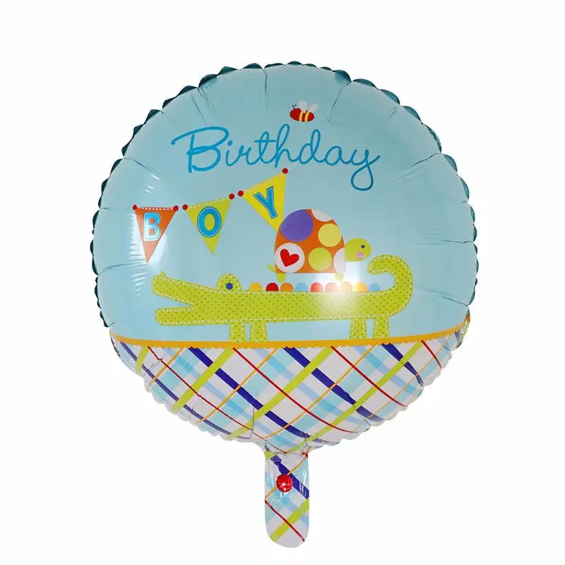 10pcs 18inch Happy Birthday Balloons Baby Shower Balloon Happy Birthday Party Decoration Foil Globos Good Vibrations