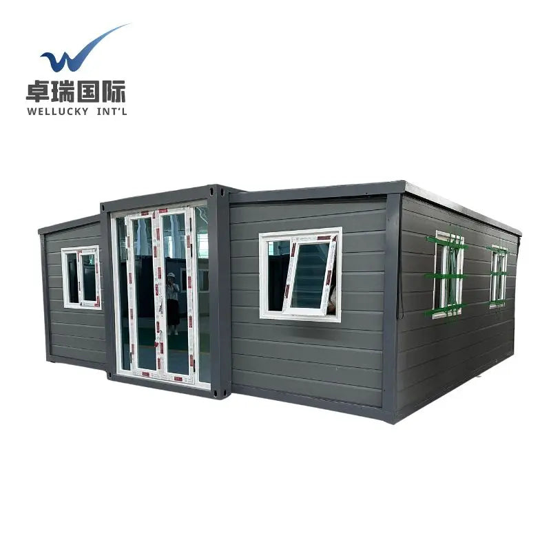 WELLUCKY Folding Expansion Container House Prefabricated House Australia Standard Mobile Fast Install Home Container Home Good Vibrations