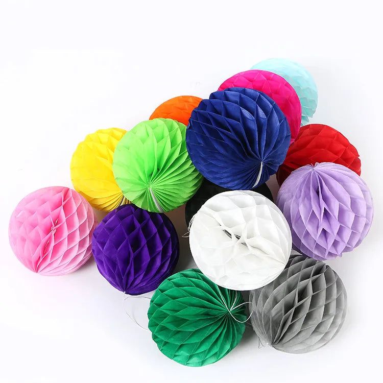10cm 15cm 20cm 25cm 30cm Decorative Round Tissue Paper Honeycomb Balls Wedding Decoraions Birthday Party Baby Shower Supplies1pc Good Vibrations
