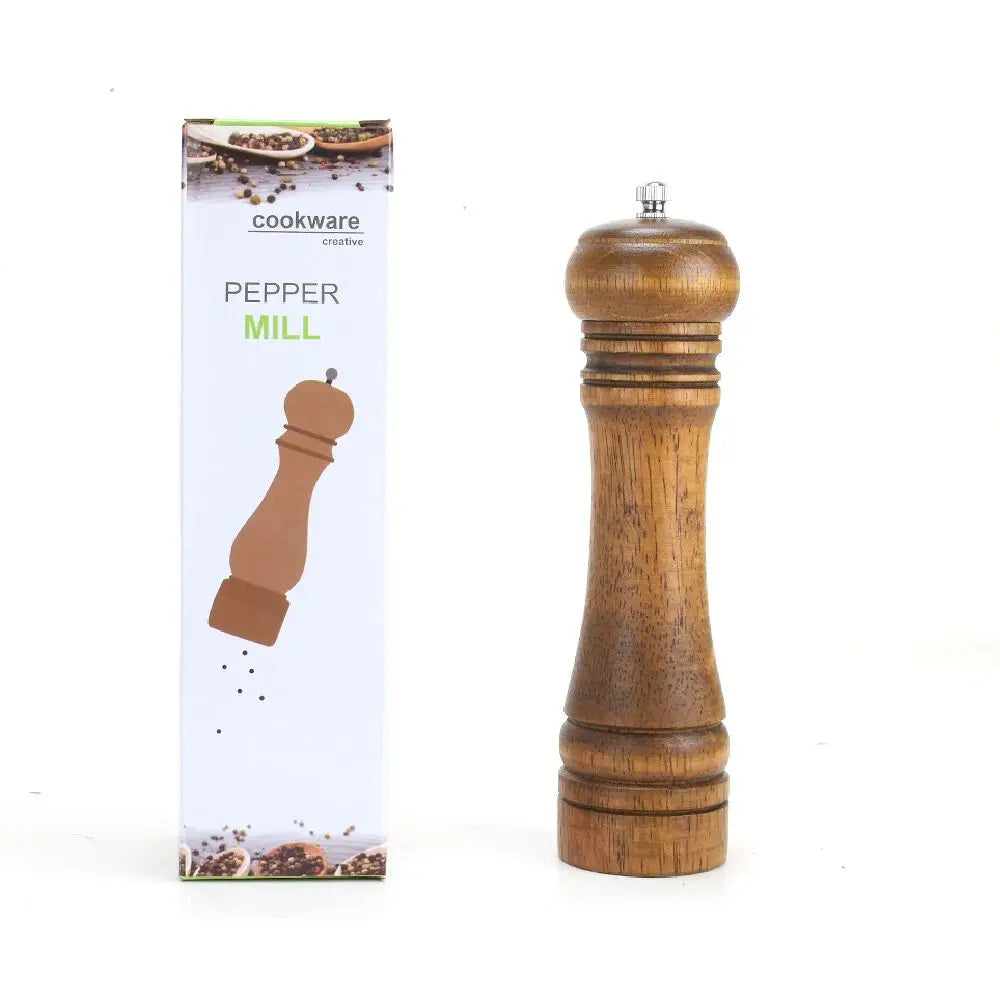 Adjustable 5inch 8inch Ceramic Rotor Solid Wood Kitchen Gadgets Pepper Grinders and Mill Good Vibrations