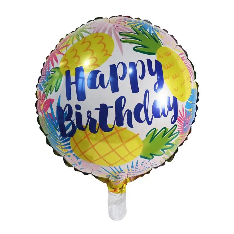 10pcs 18inch Happy Birthday Balloons Baby Shower Balloon Happy Birthday Party Decoration Foil Globos Good Vibrations