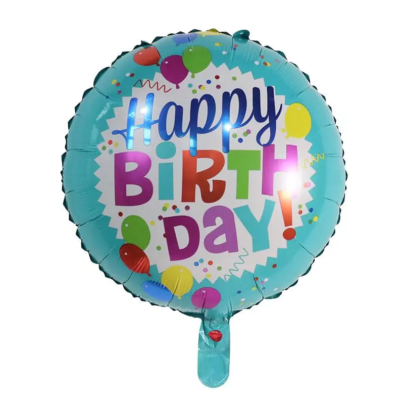 10pcs 18inch Happy Birthday Balloons Baby Shower Balloon Happy Birthday Party Decoration Foil Globos Good Vibrations