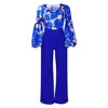 D386 Trendy Ladies Office 2 Piece Pants Set Women Outfits for Women Print Strap Top Wide Leg Pants Two Piece Set Women Clothing Good Vibrations