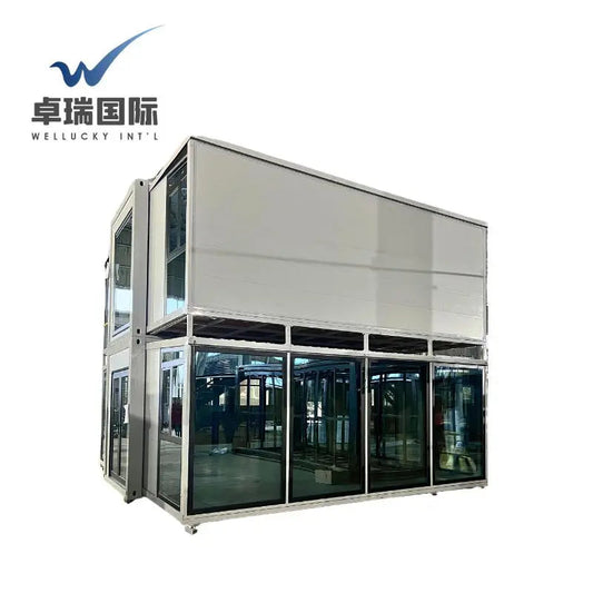 WELLUCKY Portable 20ft Tiny Prefab House China's Low-Cost Pre-Fabricated Shipping Container Home Steel Container House Good Vibrations