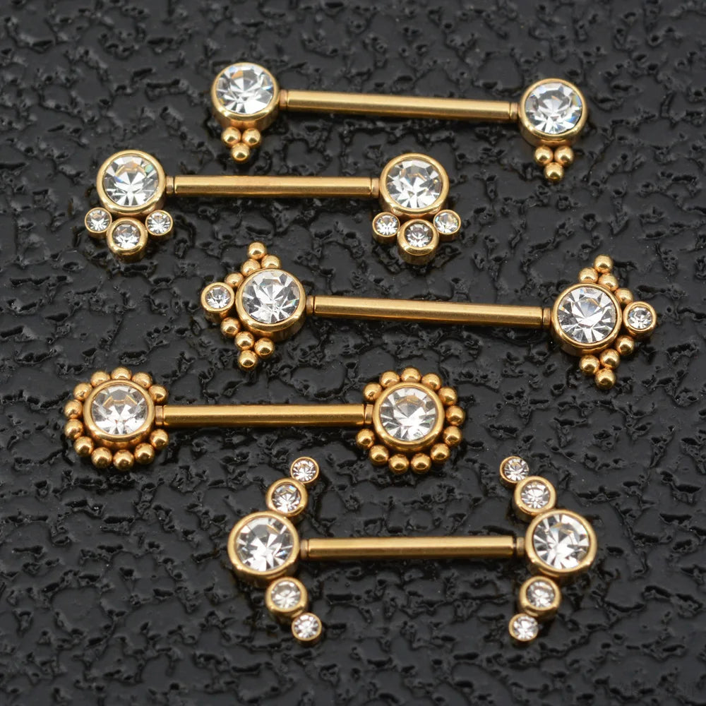 1 Pair 16G 1.2x14mm Plug-in Stainless Steel Barbell Piercing Sexy Women Nipple Piercing Jewelry Unthreaded Nipple Rings No Screw Good Vibrations Adult Super Store