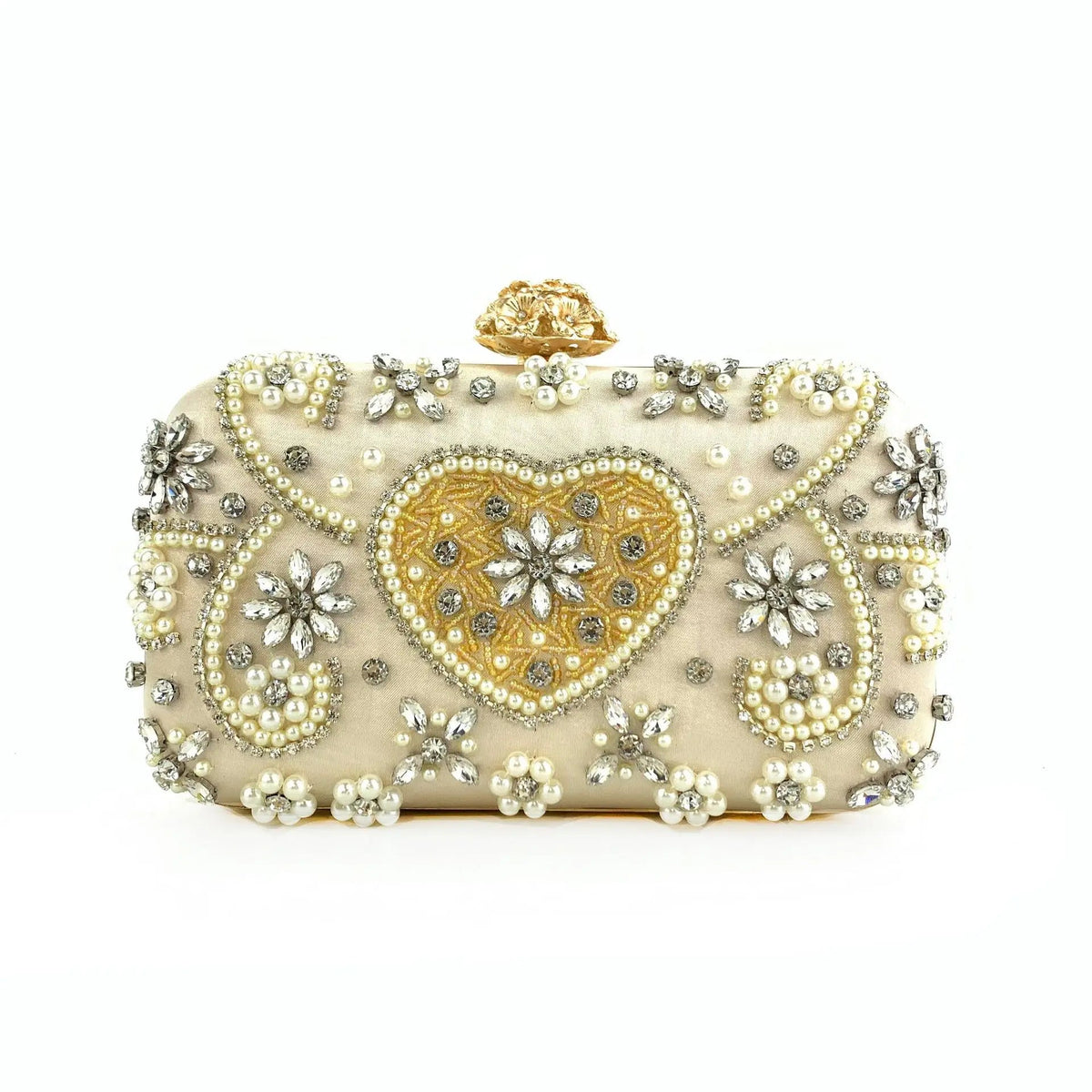 Amiqi Luxury Lady Crystal Rhinestones Hand Shoulder Bag Clutch Evening Bag Handmade Evening Dinner Bags for Women Good Vibrations
