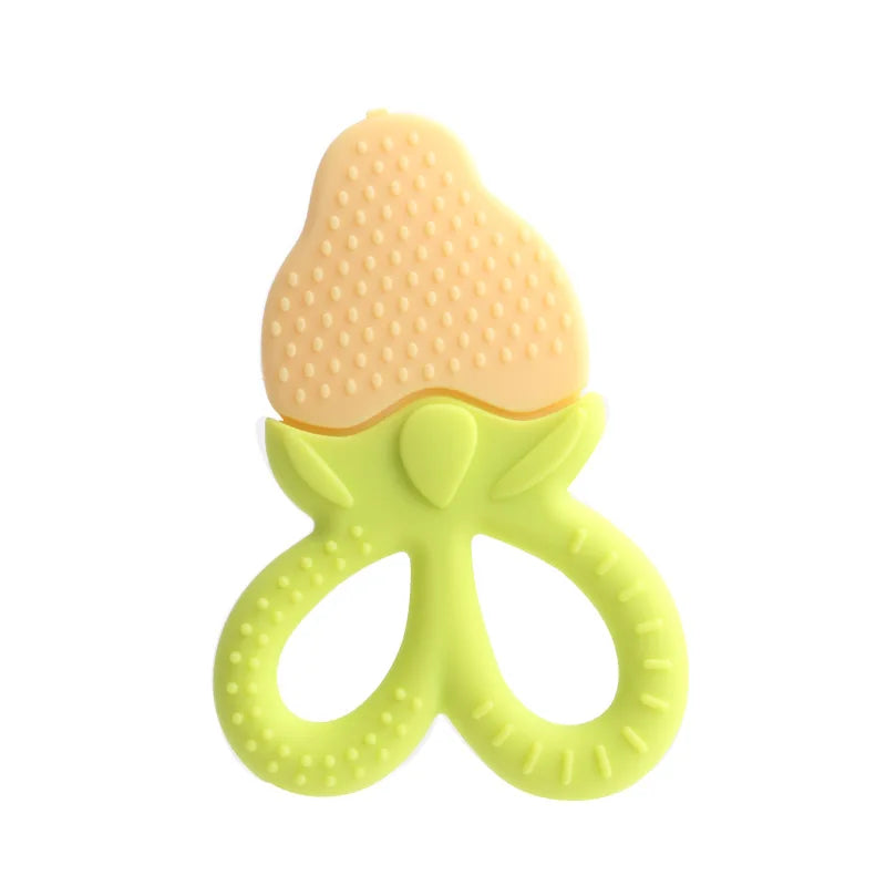 Bpa Free Fruit Scissors Shaped Baby Silicone Chew Toys Good Vibrations