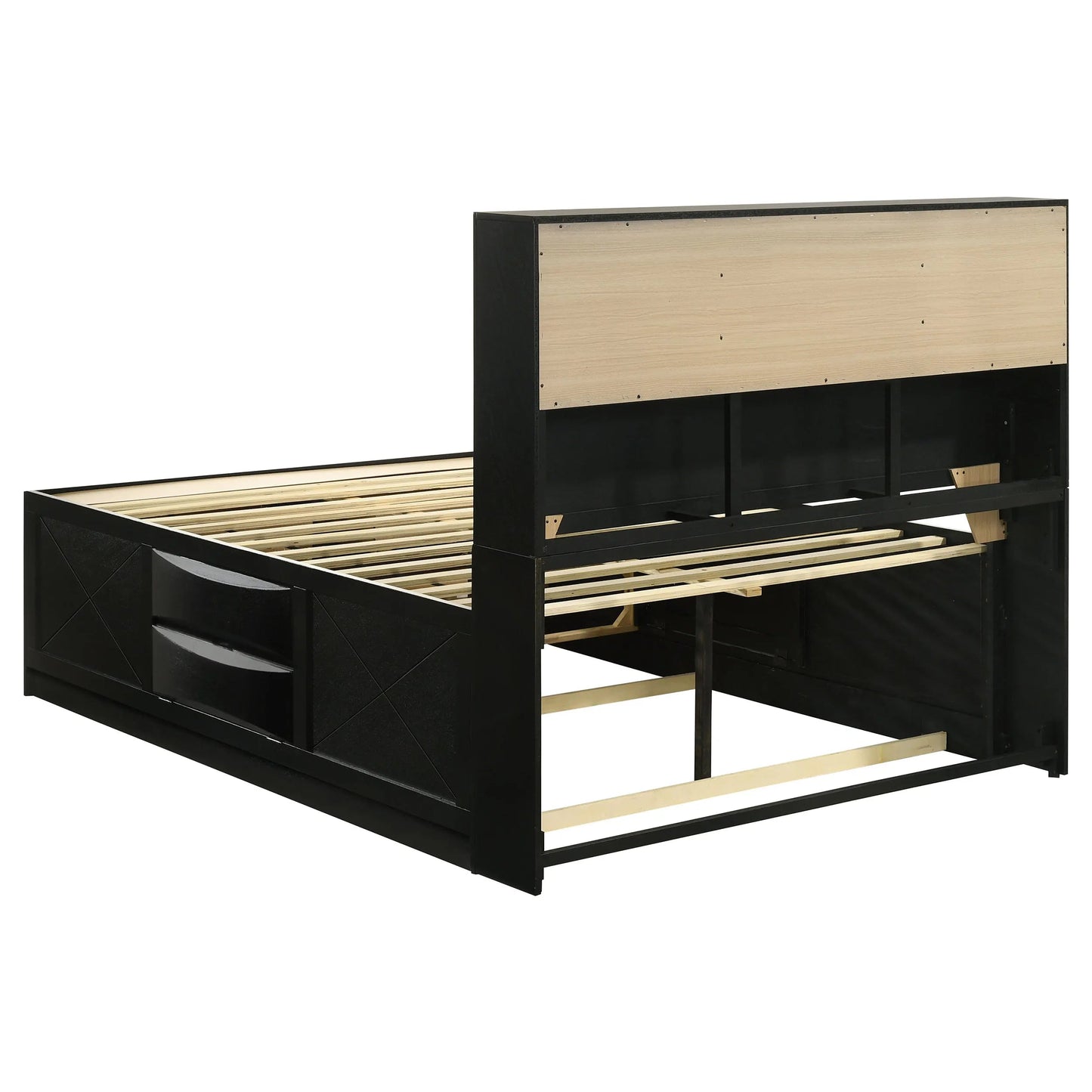 Luxury Modern Minimalist Double Bed and Bedroom Furniture Set King Sizes Simple Frame in Wood for Home Apartments Hotels Good Vibrations
