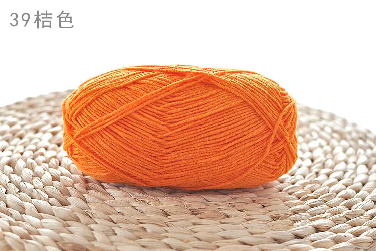 Factory Wholesale Recycled Baby Cotton Yarn 4 Strands of Milk Yarn Bag for Doll Clothes Hand-Knitted High Tenacity for Weaving Good Vibrations