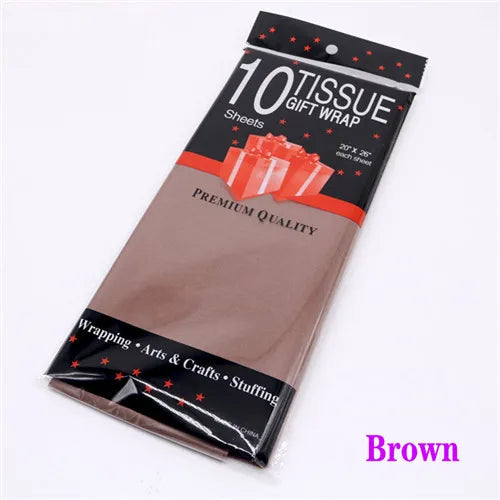 10 Sheets 50*66cm Tissue Paper DIY Handmade Craft Paper Flowers Gift Packing Wedding Festive & Party Home Decoration Supplies Good Vibrations