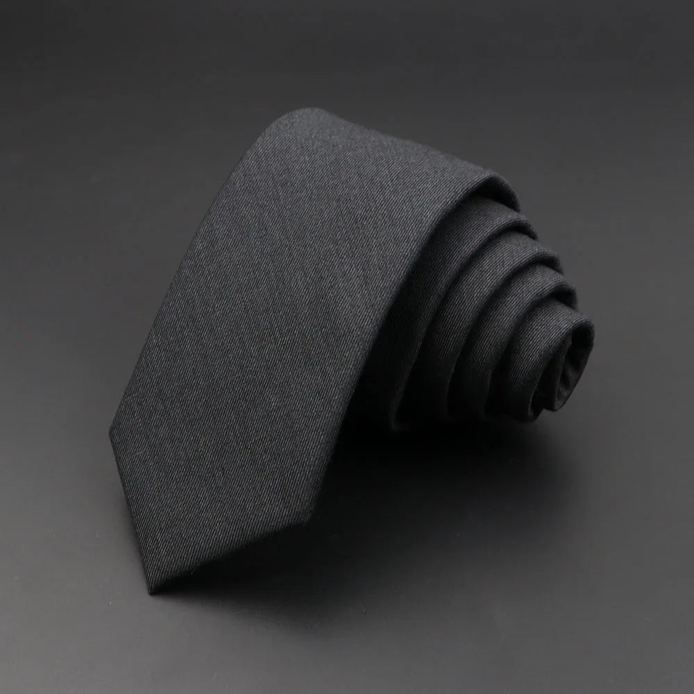 Mens Ties 6cm Classic Cotton Handmade Skinny Grey Plaid Neckties Striped Narrow Collar Slim Cashmere Casual Tie Accessories Gift Good Vibrations