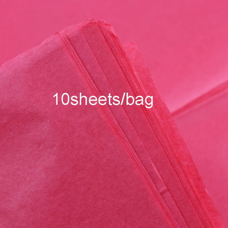 10 Pieces 50*66 Cm Tissue Paper DIY Handmade Craft Paper Flowers Gift Packing Wedding Festive Party Home Decoration Supplies Good Vibrations