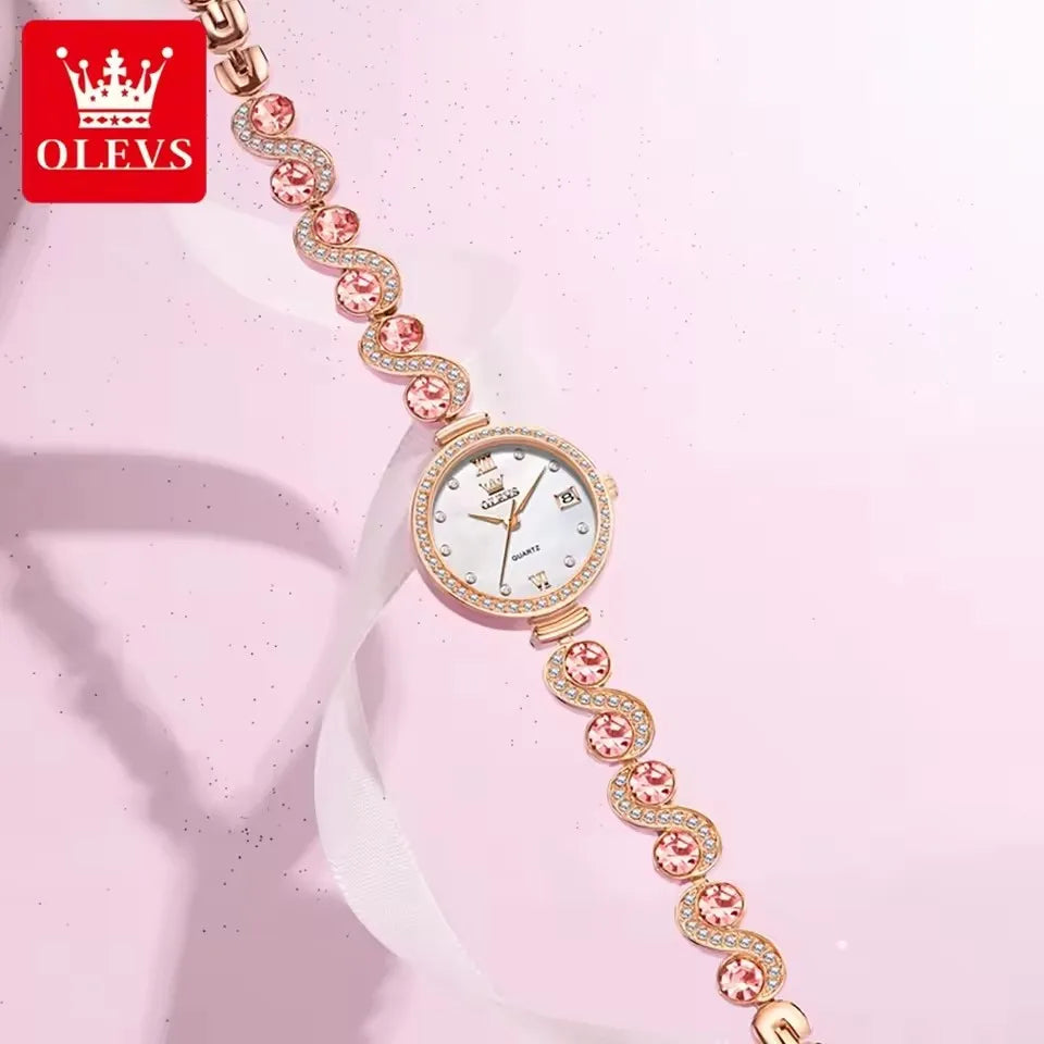 2025 New OLEVS 5633 Women Elegant Fashion Watches Quartz Design Diamond Watch High-end Women's Watch Ladies Best High Quality Good Vibrations