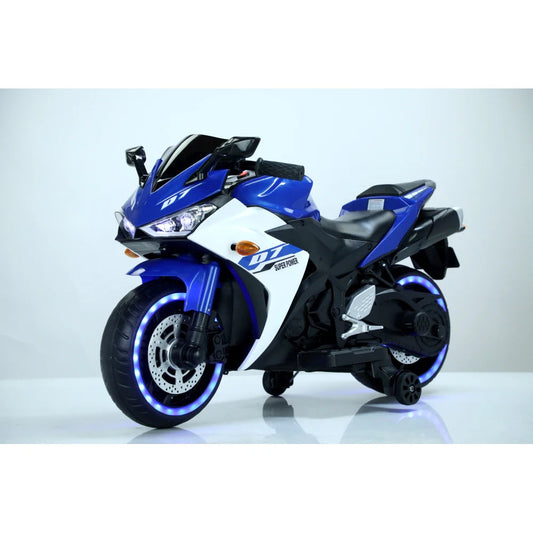 12 V Kids toys motorcycle/Kids electric car for Boys Girls with Training Wheels/manual throttle/ drive by hand/Lighting wheels Good Vibrations