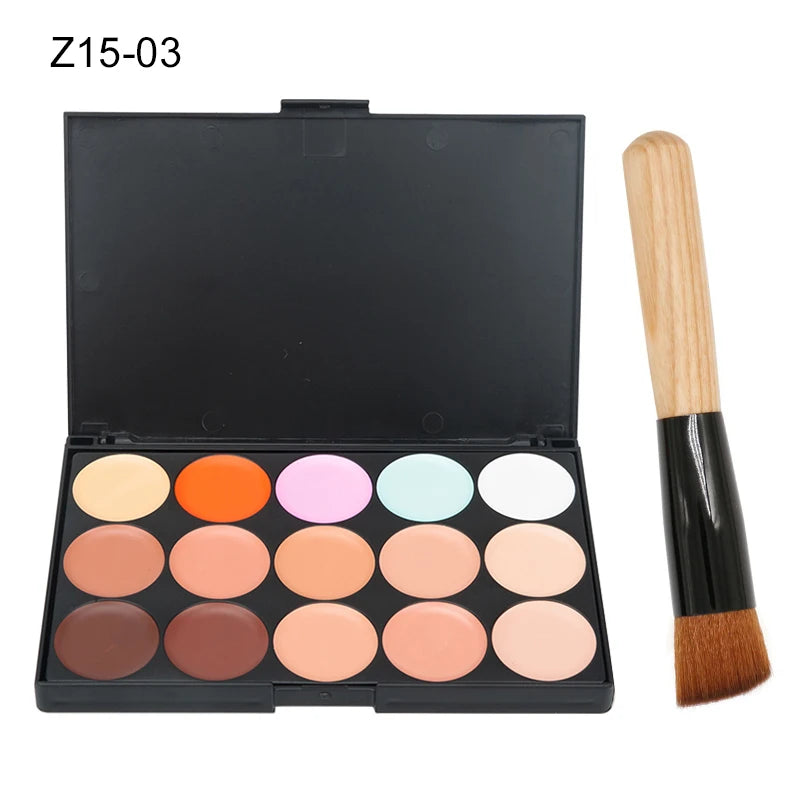 15 Colors Concealer Palettes Foundation Makeup Full Cover Contour Face Cream Base Primer Moisturizer Hide Blemish Good Vibrations