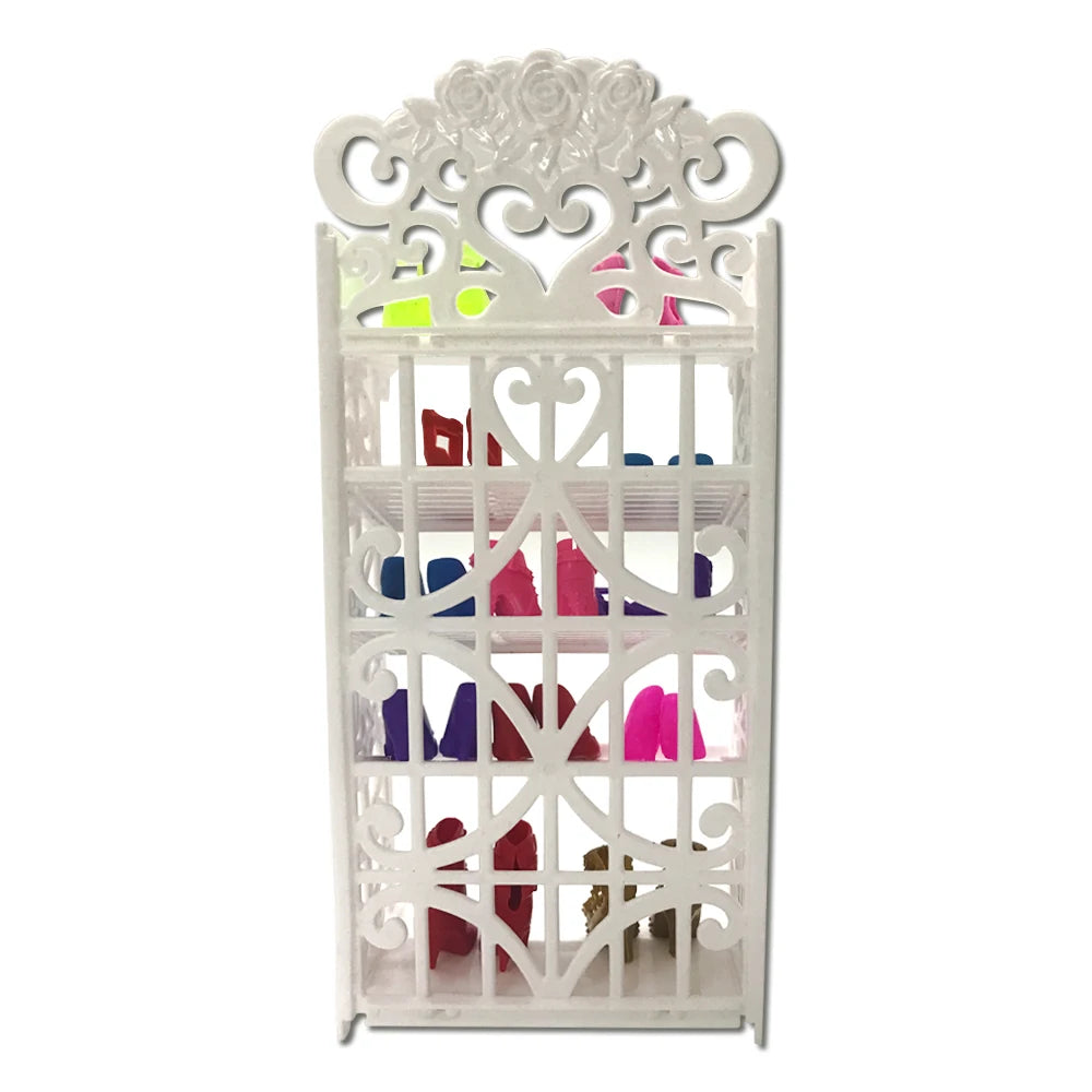 Fashion Dollhouse Furniture For 11.5 inch Dolls Accessories 1:12 Wardrobe Bed Chair Sofa 29-32 cm Doll Shoe Rack Slide Toys JJ Good Vibrations