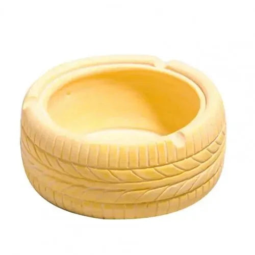 Retro Distressed Tire Resin Ashtray Ash Storage Case Good Vibrations Adult Super Store