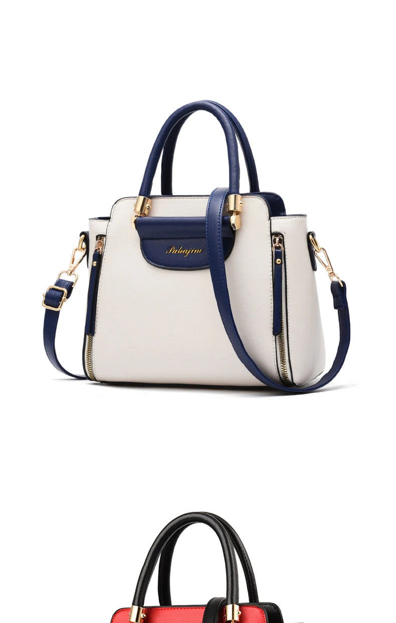 Women's bag 2025 new fashion women's bags hit color hand-held  bag Europeand the United States all-match shoulder messenger bag Good Vibrations